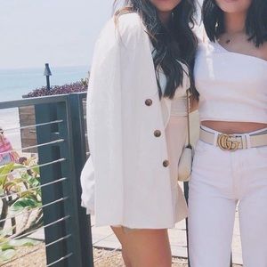 White Pretty Little Thing Blazer
